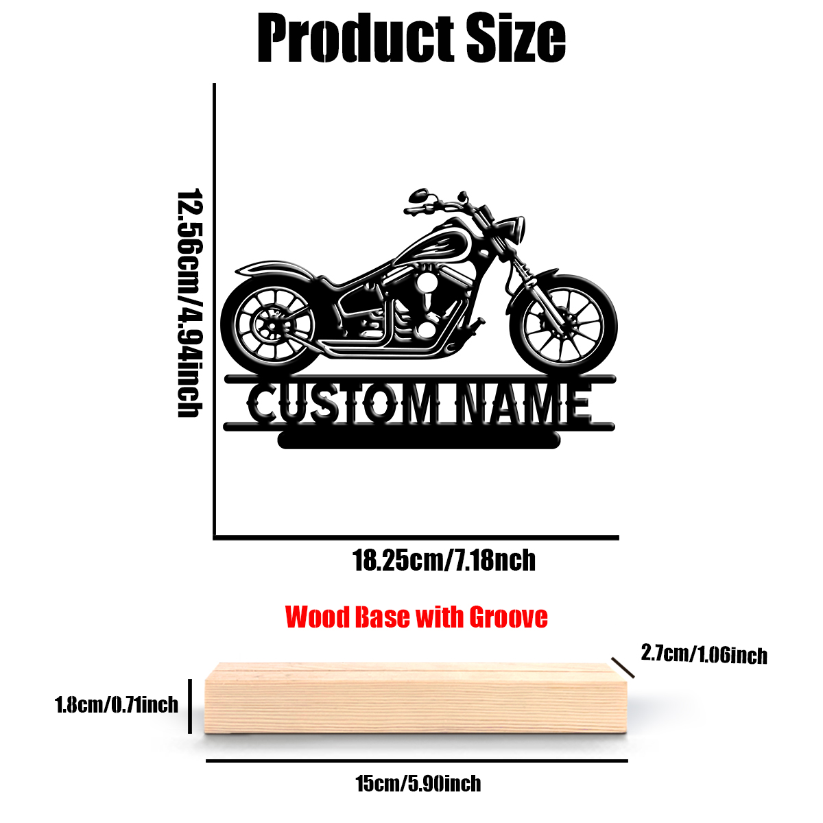 1Pc Csutom Name Road Motorbike - Home Decor For Birthday ulasan dan harga
