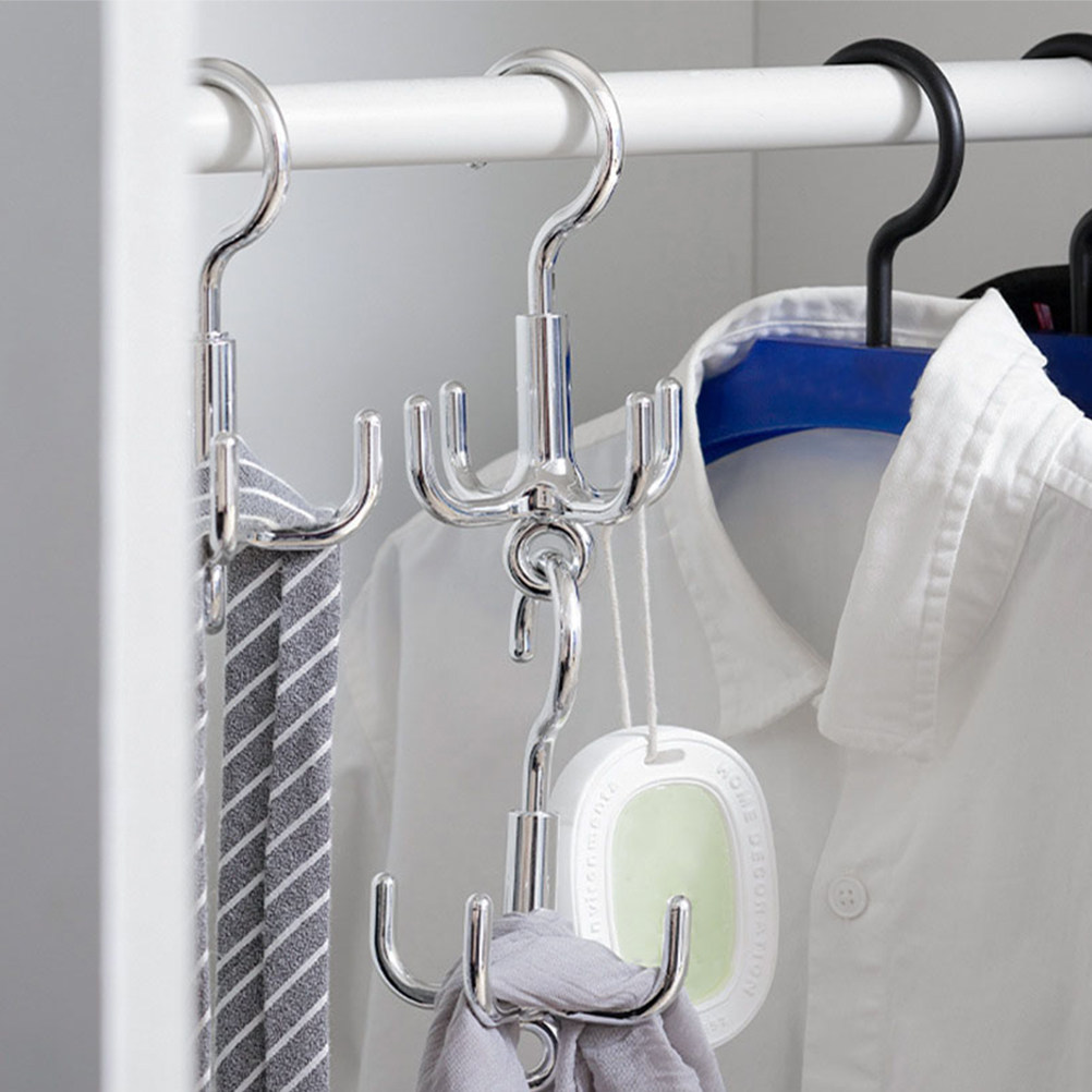 Rotating Clothes Hook 4-Claw D - Home Decor Organizer ulasan dan harga