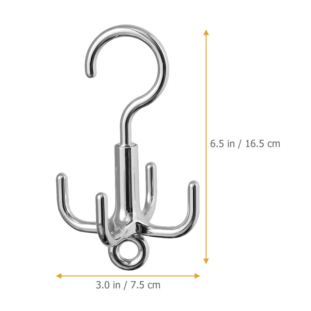 Rotating Clothes Hook 4-Claw D - Home Decor Organizer ulasan dan harga