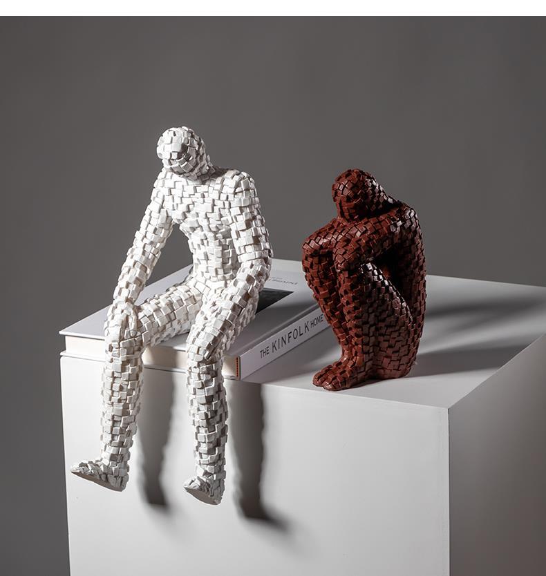 Mosaic Figures Sculpture Abstr - Abstract Sculpture Resin ulasan dan harga