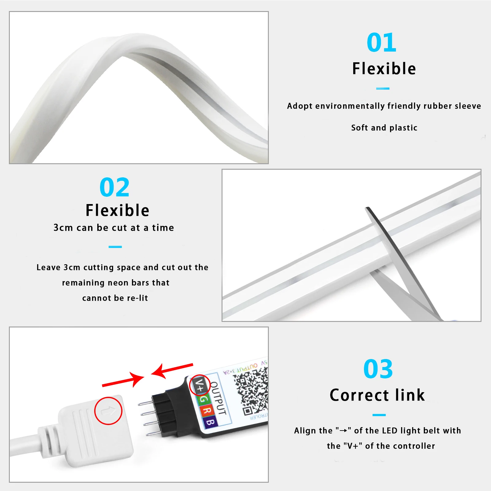 1-5m RGB LED Neon Strip Light  - Home Decor Inspo ulasan dan harga